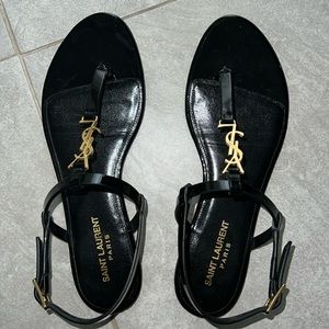 YSL Cassandra Thong Sandals
